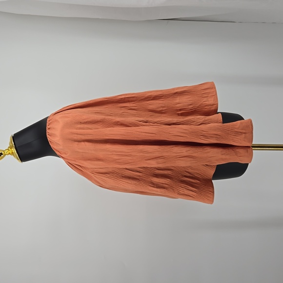 Elizabeth And James Coral Jacquard Flare Sleeve Off The Shoulder Blouse Size XS - Picture 5 of 15